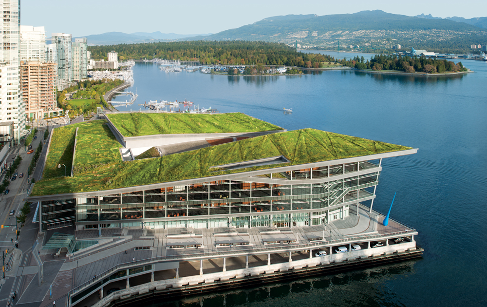 Vancouver has the world’s only convention centre to receive the top-level LEED (Leadership in Energy and Environmental Design) Platinum certification for environmental sustainability. 