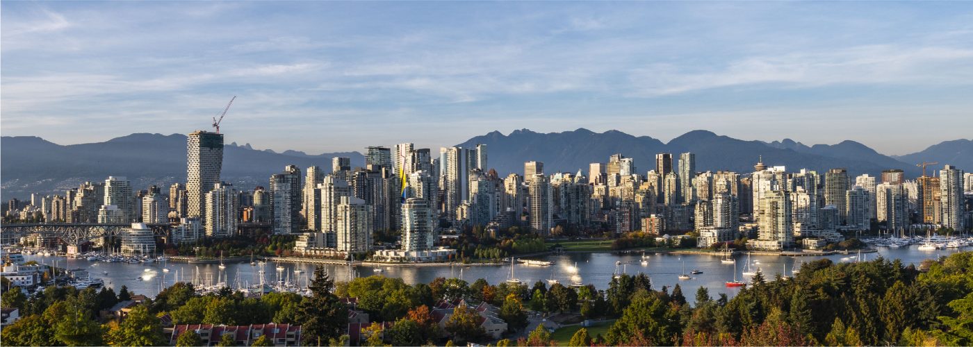Meet Vancouver - Vancouuver city skyline with blue sky. Source: Tourism Vancouver