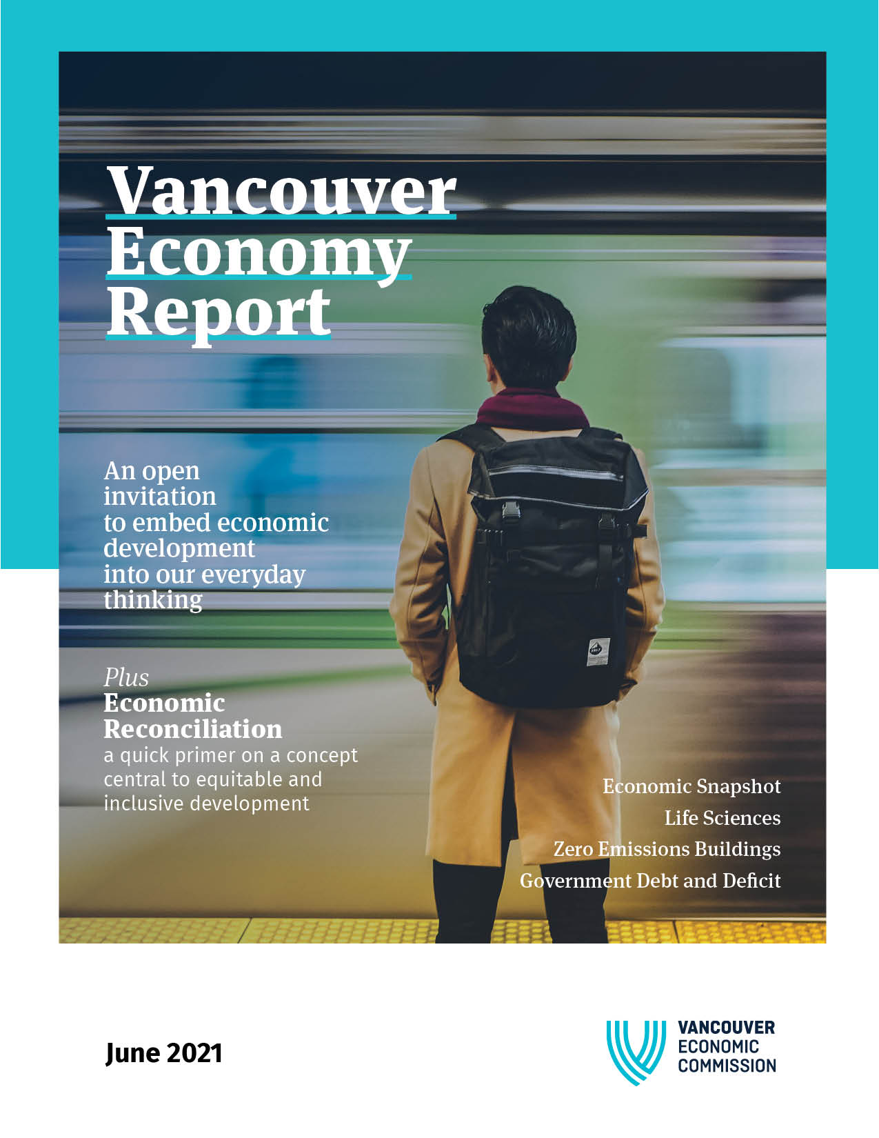 Front cover of the June 2020 Vancouver Economy Report